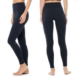 Alo Yoga High Waist Cargo Leggings Dark Navy